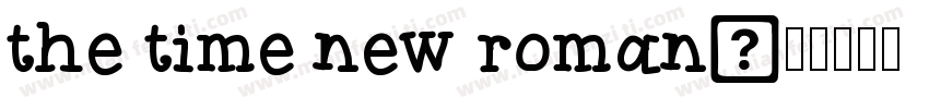the time new roman字体转换